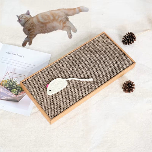 3 Pieces of Replaceable Cat Scratching Board, Indoor Cat Scratching Board, Cat Scratching Post, Cat Toy, Sisal Mouse