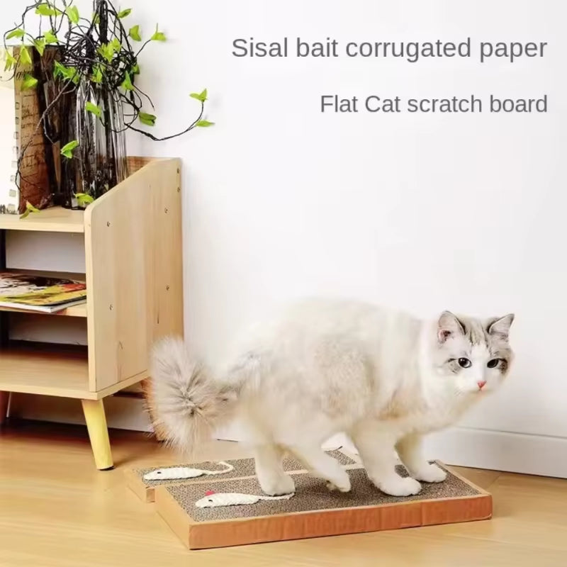 3 Pieces of Replaceable Cat Scratching Board, Indoor Cat Scratching Board, Cat Scratching Post, Cat Toy, Sisal Mouse